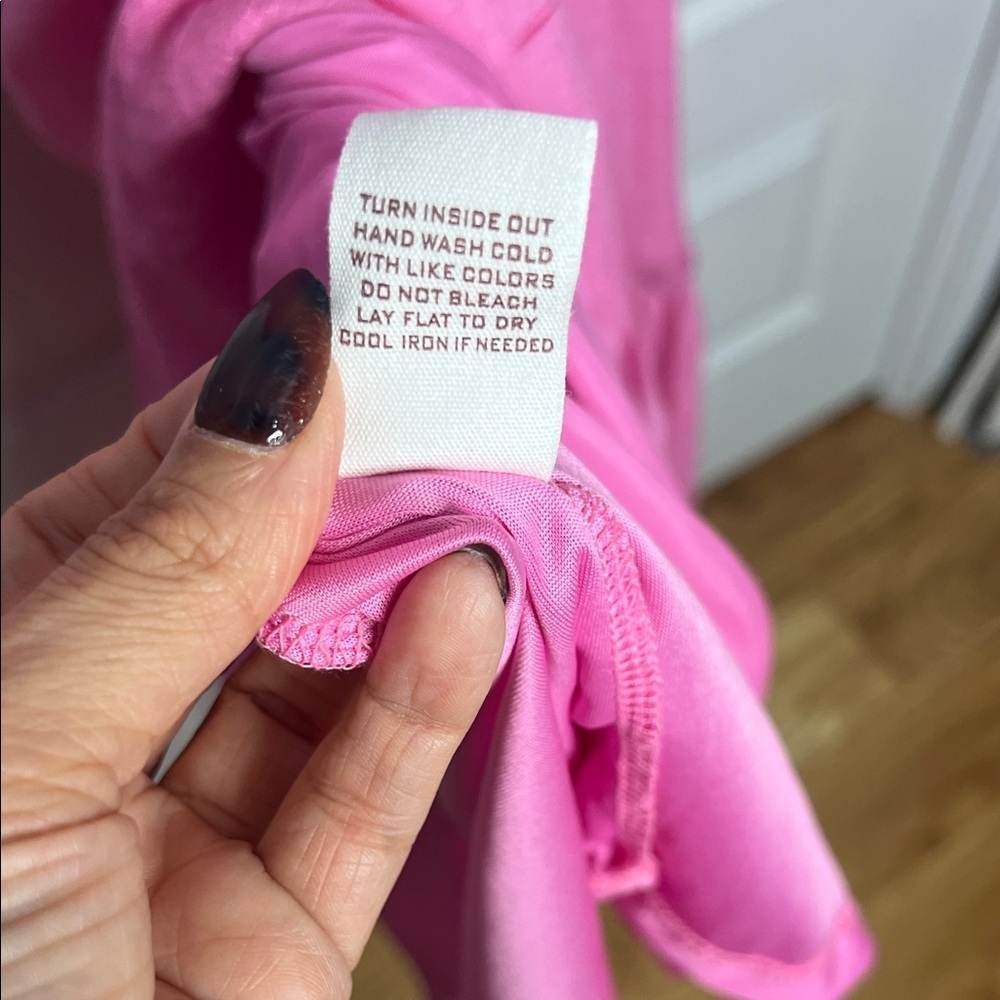 Pink Ruffle Sleeve Maxi Dress - Picture 5 of 5